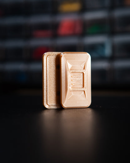 Delta Ergo Tile Fidget Slider - Champagne Silk Plastic