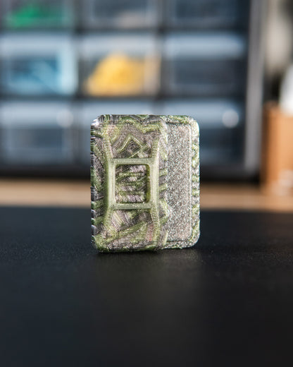 Delta Ergo Tile Fidget Slider - Metro Labyrinth, Translucent Green/Grey