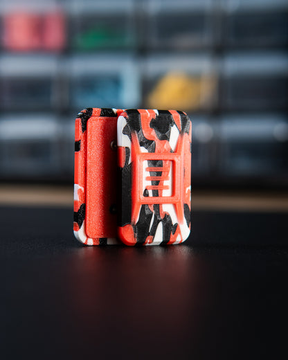 Delta Ergo Tile Fidget Slider - Tiger Camo Red Glow/Black/White
