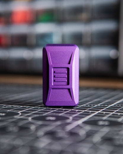 Delta Ergo Tile Fidget Slider - Maker's Choice, Deep Purple