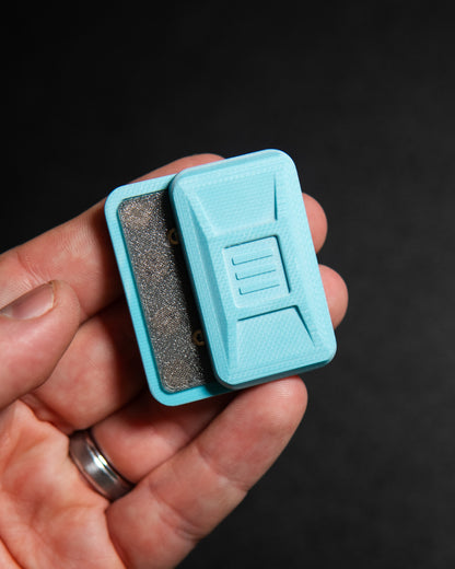 Delta Ergo Pro Tile Fidget Slider - Maker's Choice, Sky Blue G10