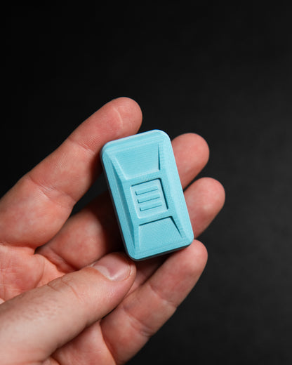 Delta Ergo Pro Tile Fidget Slider - Maker's Choice, Sky Blue G10