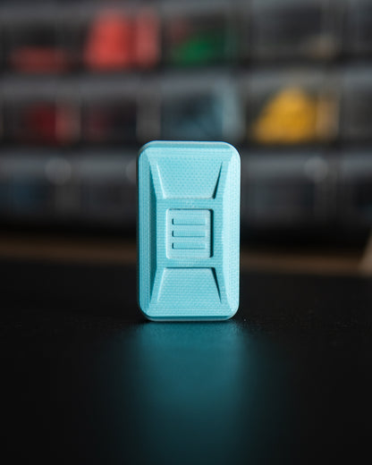 Delta Ergo Pro Tile Fidget Slider - Maker's Choice, Sky Blue G10