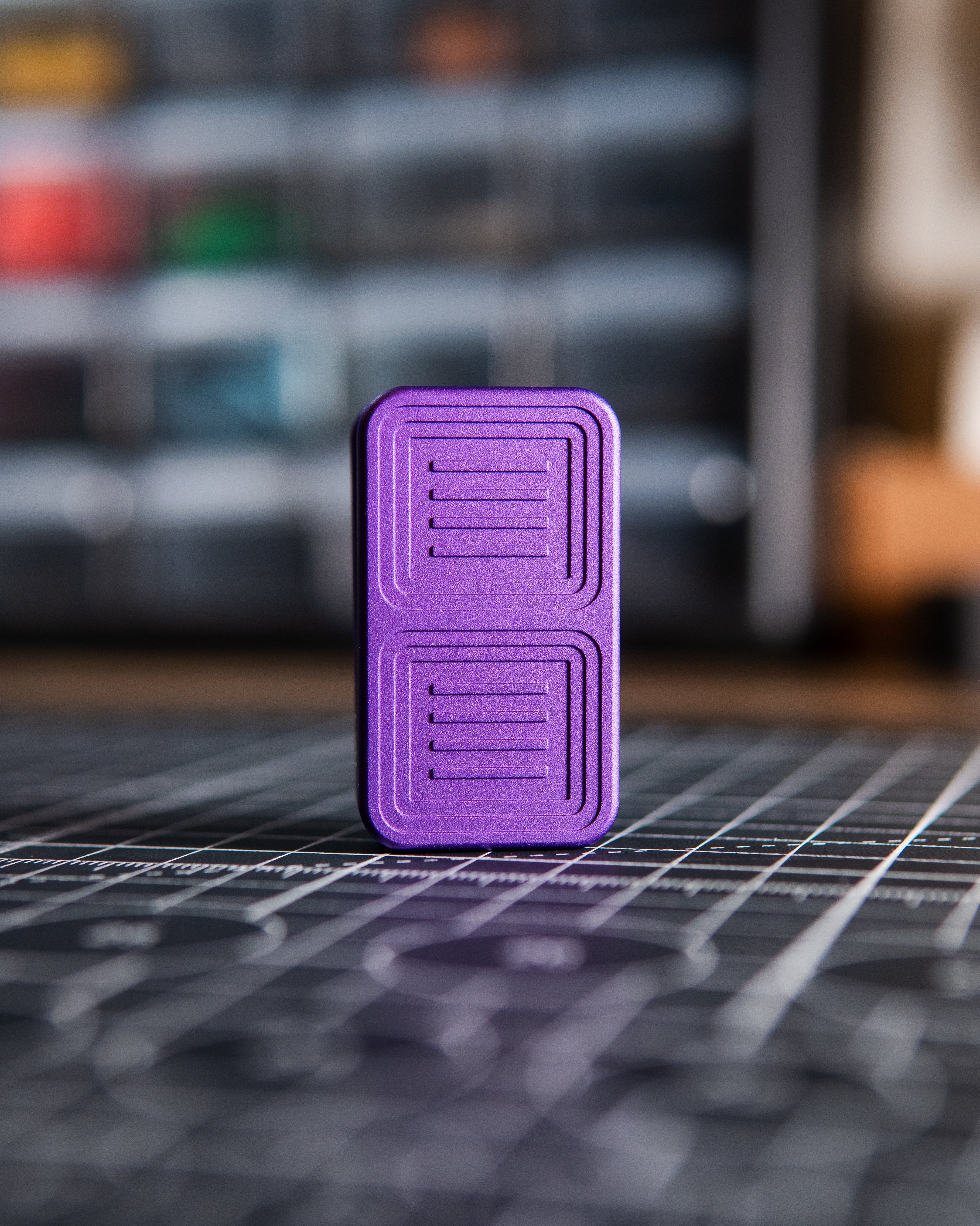 Delta Tile Fidget Slider - Maker's Choice, Deep Purple