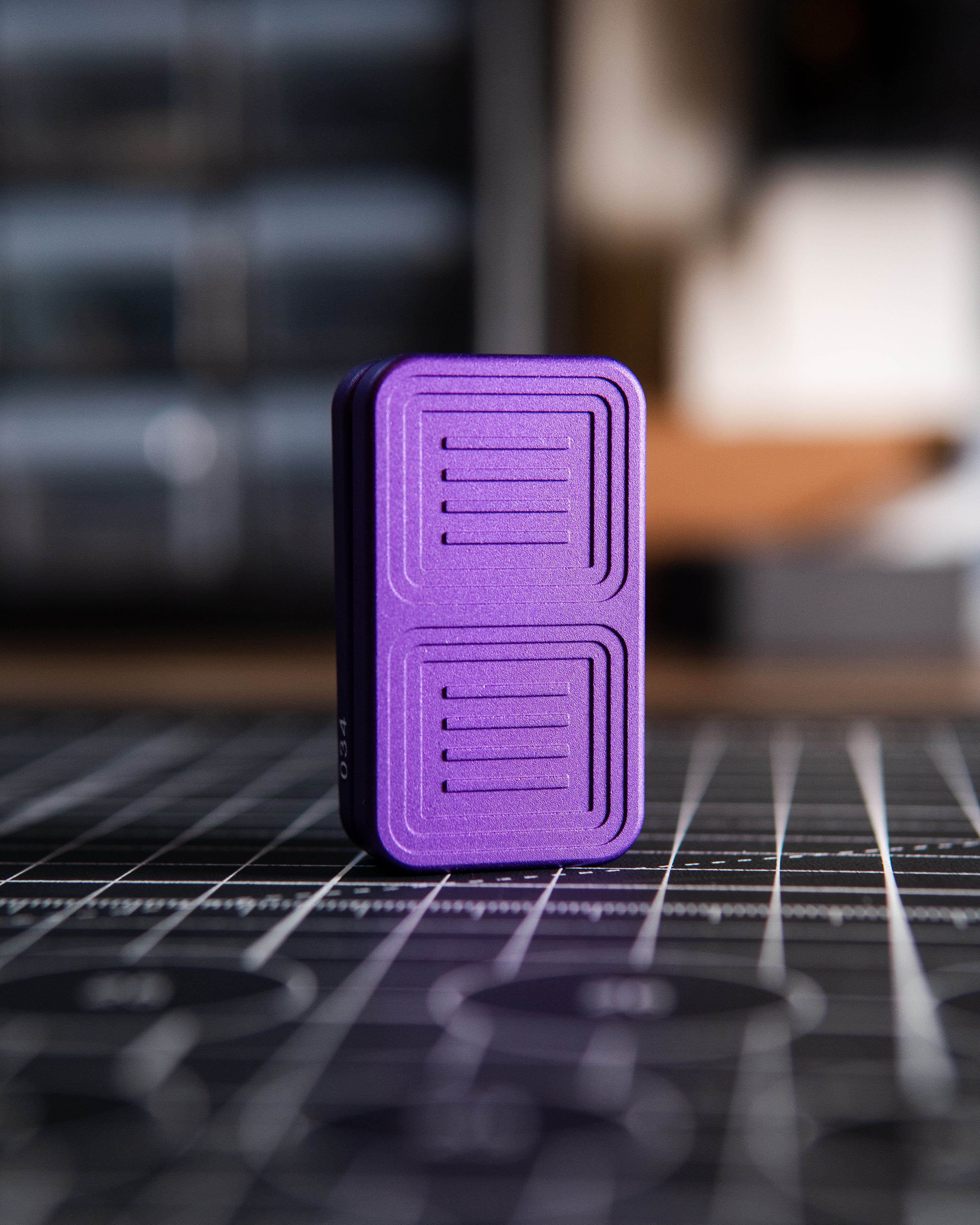 Delta Tile Fidget Slider - Maker's Choice, Deep Purple