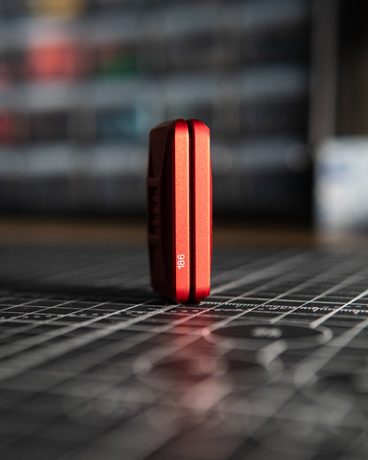 Delta Ergo Tile Fidget Slider - Maker's Choice, Cherry Red