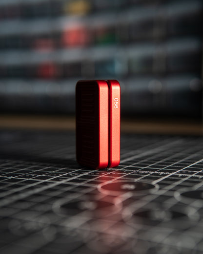 Delta Tile Fidget Slider - Maker's Choice, Cherry Red