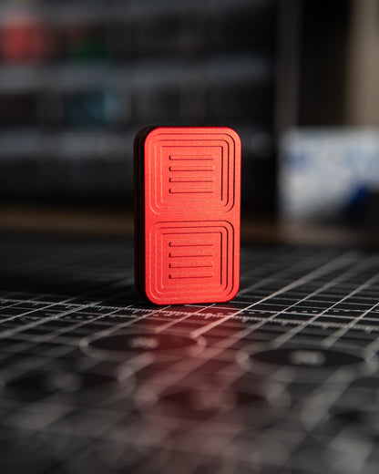 Delta Tile Fidget Slider - Maker's Choice, Cherry Red