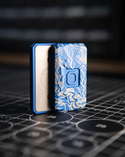 Echo Appa Tile Fidget Slider - Aluminum Tempest Blue, "Storm Tide" Edition