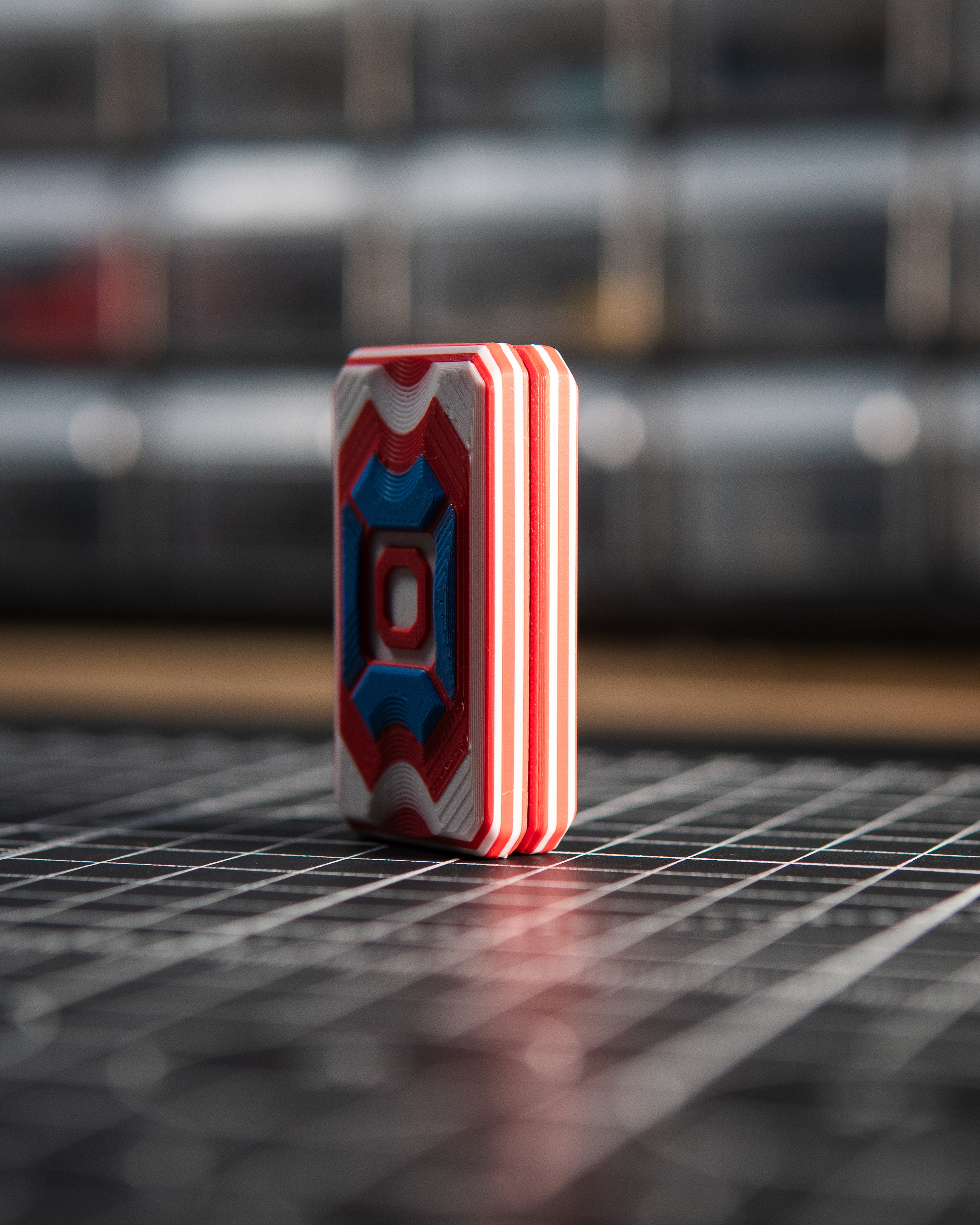 Echo Appa Tile Fidget Slider - Limited Edition, Freedom Red, White & Blue