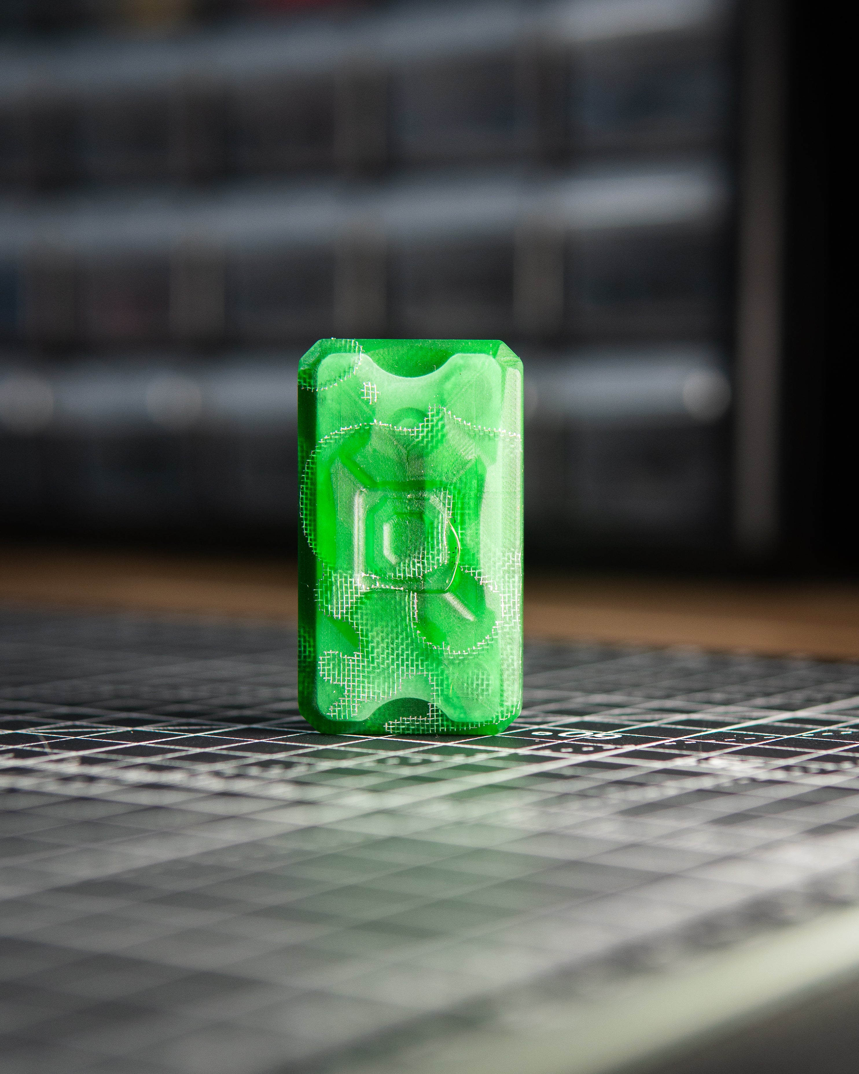 Echo Appa Pro Tile Fidget Slider - Raffir Alume Moon Green