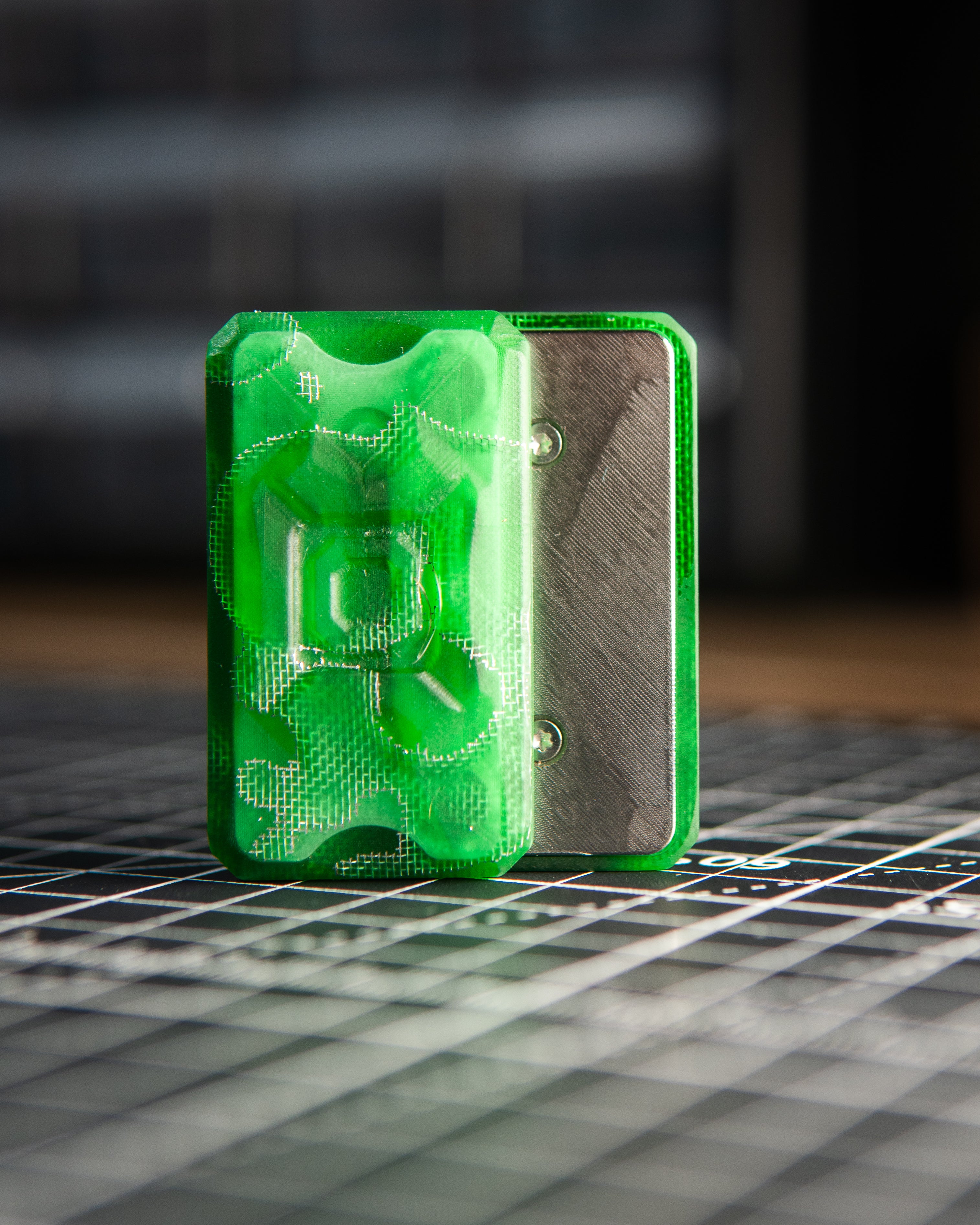 Echo Appa Pro Tile Fidget Slider - Raffir Alume Moon Green