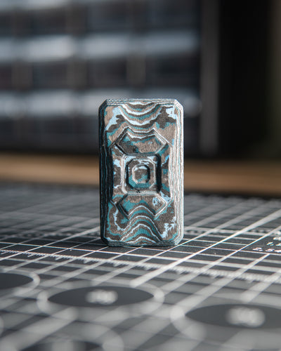 Echo Appa Pro Tile Fidget Slider - Maker's Choice, Arctic Storm Carbon Fiber