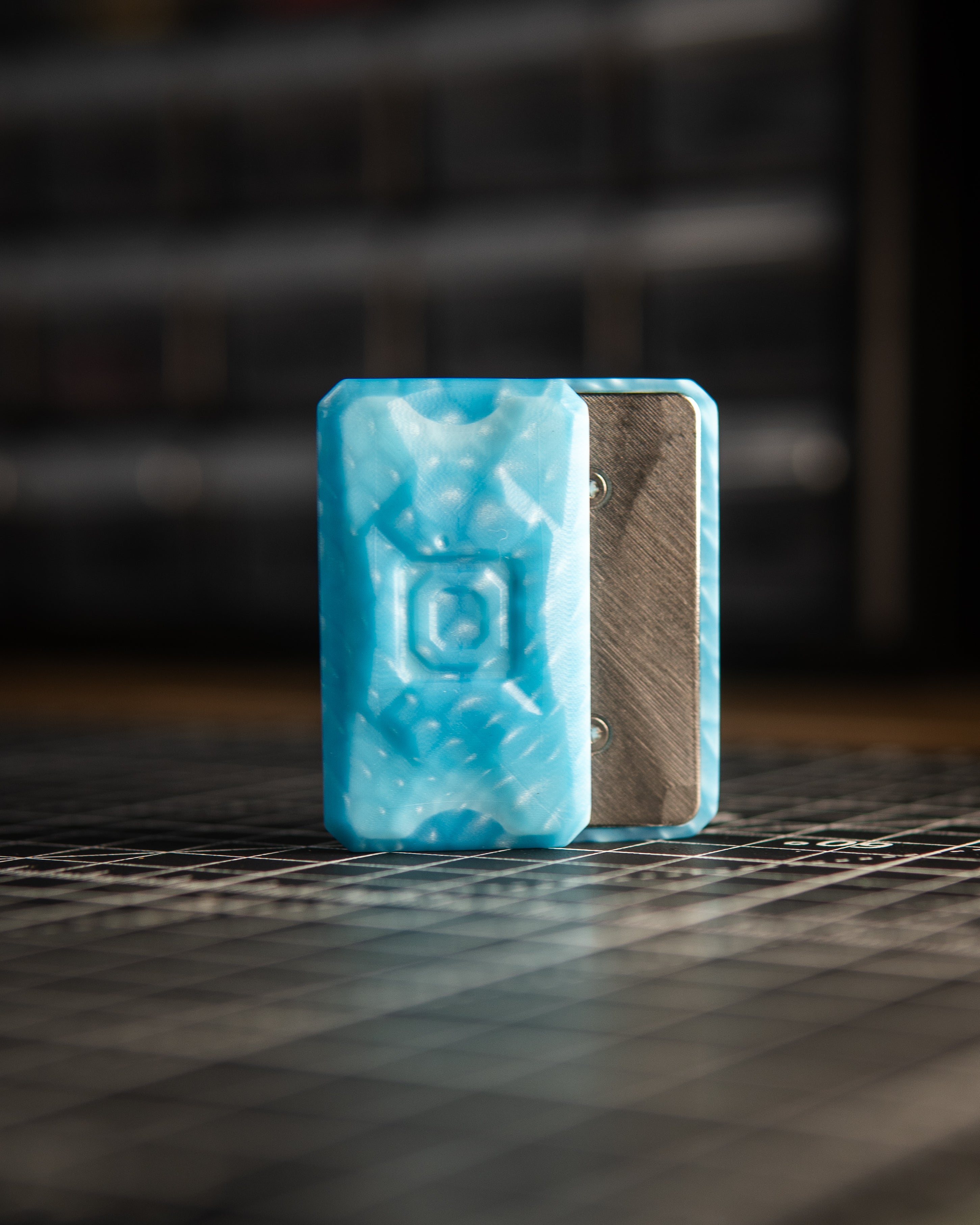 Echo Appa Pro Tile Fidget Slider - Blue "Dagon Scales" Resin