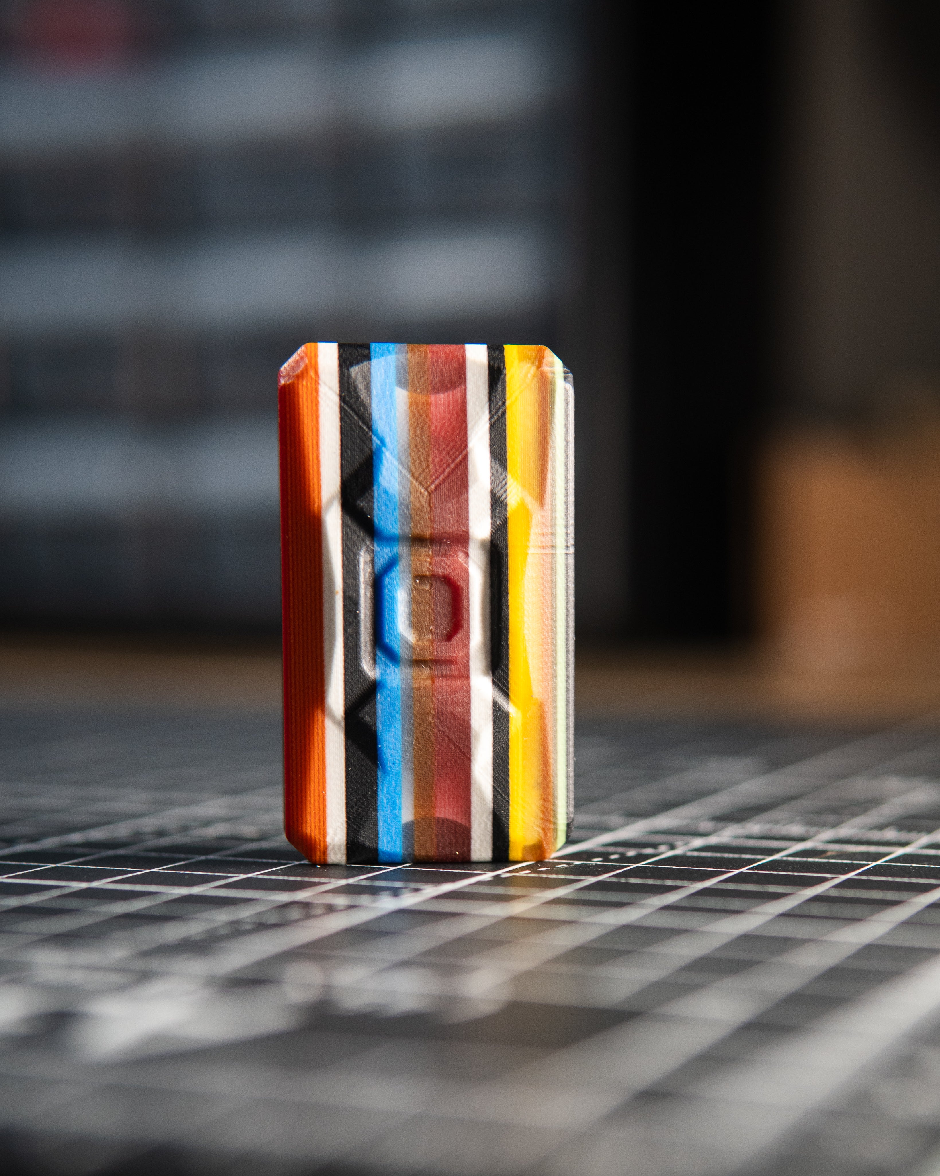 Echo Appa Pro Tile Fidget Slider - Maker's Choice, G10 Multi-Color