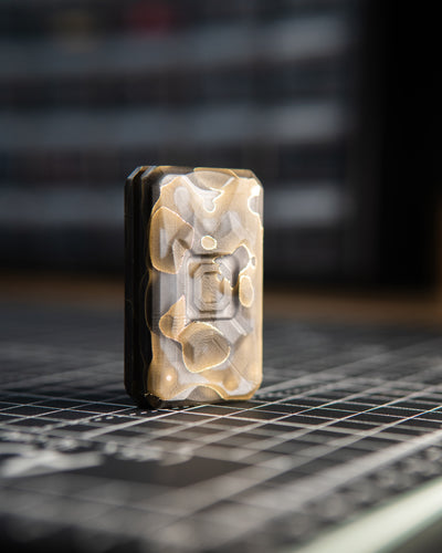 Echo Appa Pro Tile Fidget Slider - Maker's Choice, Raffir Noble Brass & Copper Infused Composite