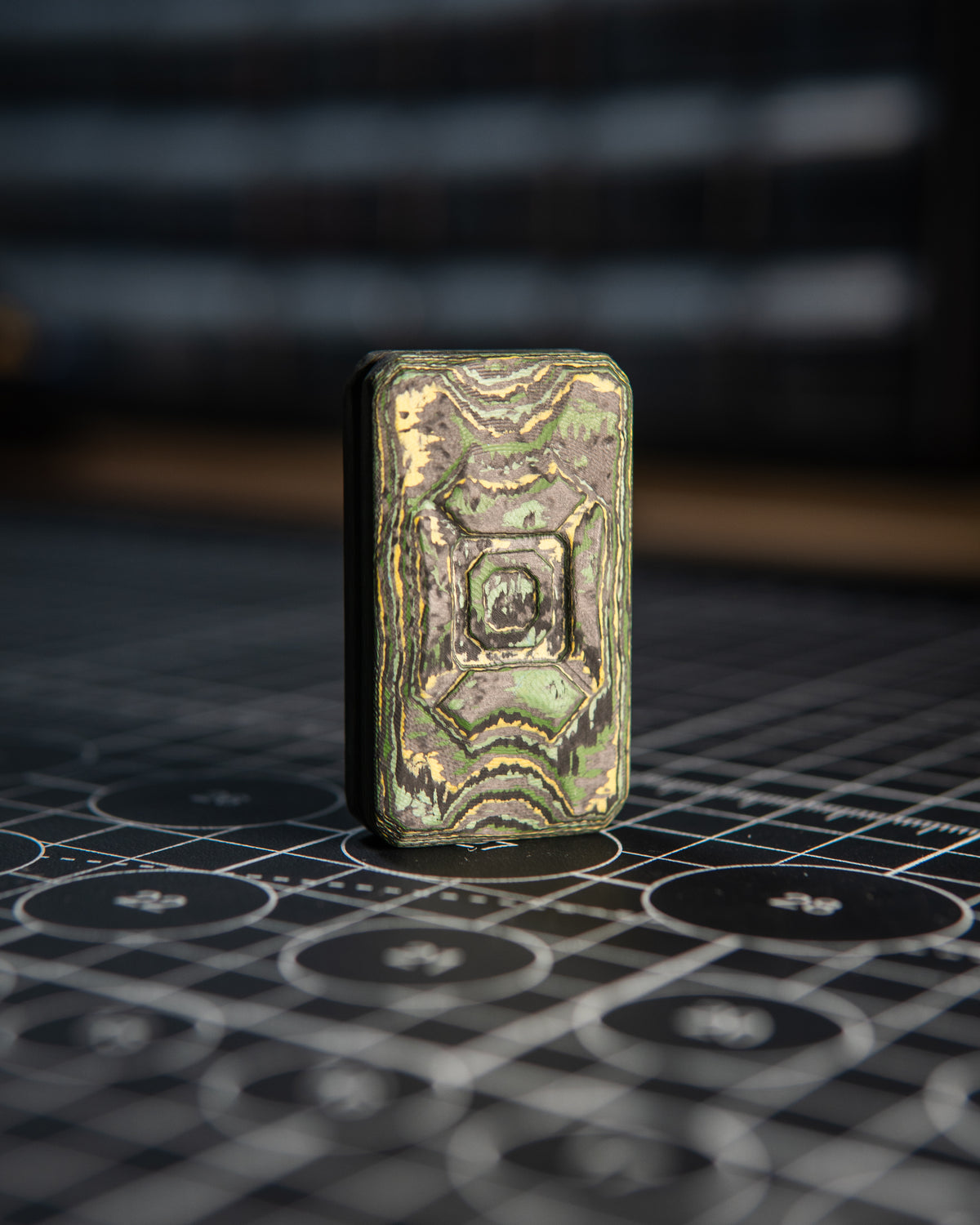 Echo Appa Pro Tile Fidget Slider - Toxic Storm Carbon Fiber