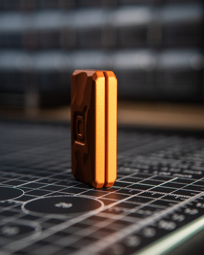 Echo Appa Tile Fidget Slider - Aluminum, Ember Orange
