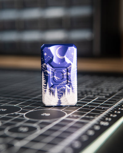 Echo Appa Tile Fidget Slider - Aluminum Midnight Violet, "Moonfall" Edition [1 of 1]
