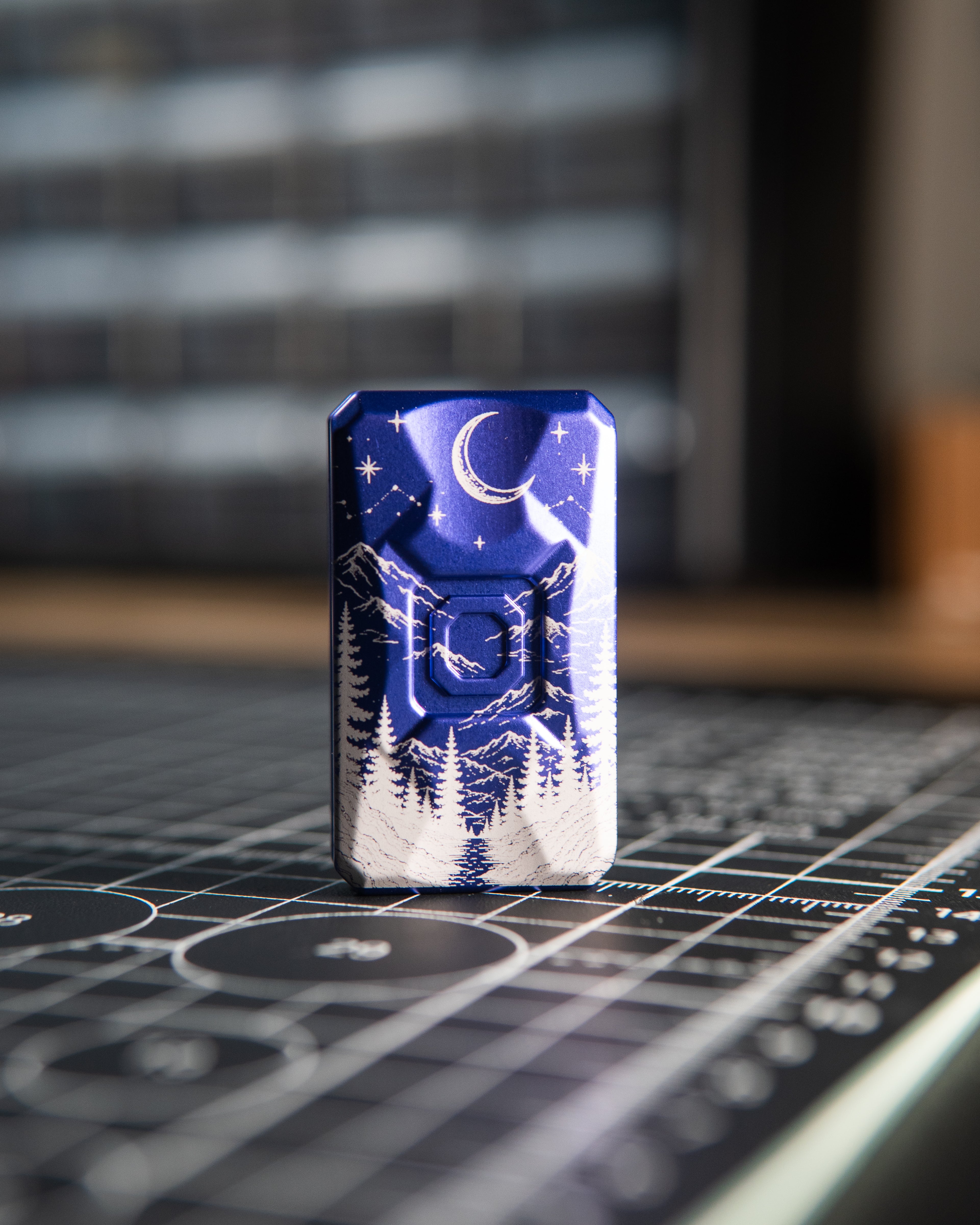 Echo Appa Tile Fidget Slider - Aluminum Midnight Violet, "Moonfall" Edition [1 of 1]