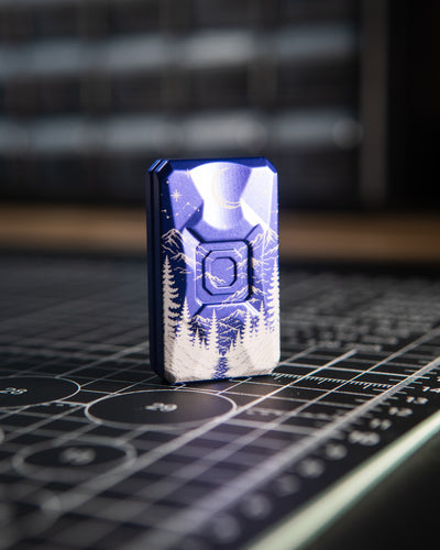 Echo Appa Tile Fidget Slider - Aluminum Midnight Violet, "Moonfall" Edition [1 of 1]