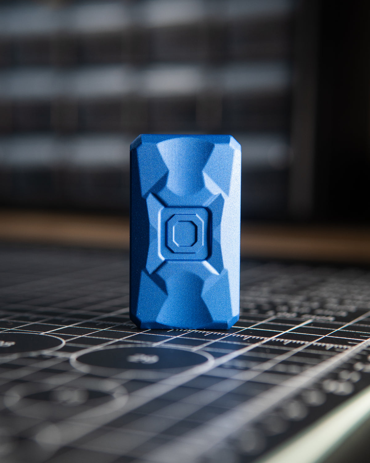 Echo Appa Tile Fidget Slider - Aluminum, Tempest Blue