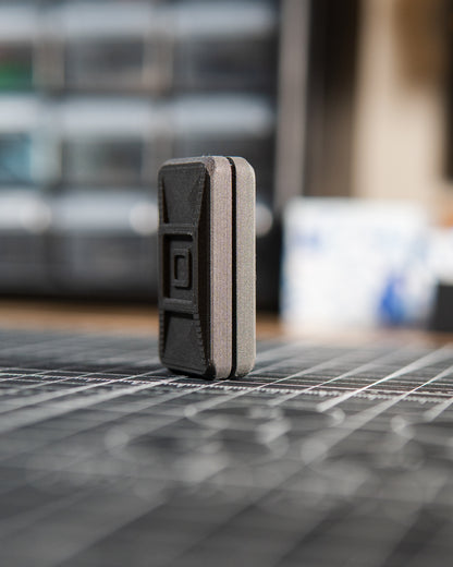 Echo Ergo Tile Fidget Slider - Maker's Choice, Iron Metal Infused PLA