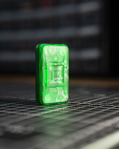 Echo Ergo Pro Tile Fidget Slider - Maker's Choice, Raffir Alume Moon Green