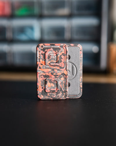 Echo Tile Fidget Slider - Maker's Choice, Lava Flow Carbon Fiber