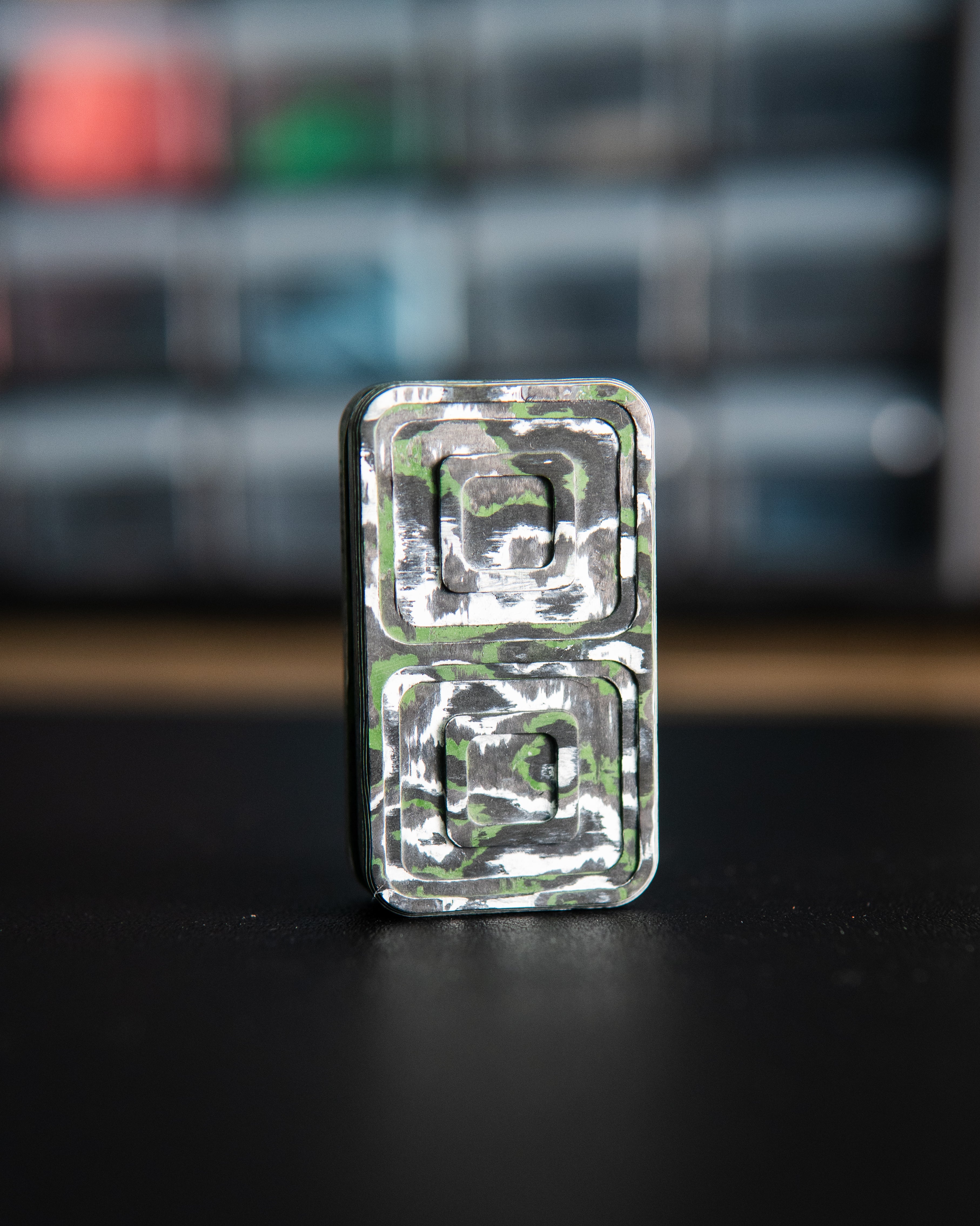 Echo Tile Fidget Slider - Maker's Choice, Pines Peak Carbon Fiber