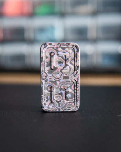 Echo Tile Fidget Slider - Maker's Choice, Purple Haze Carbon Fiber