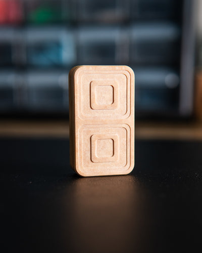 Echo Tile Fidget Slider - Maker's Choice, Maple Richlite