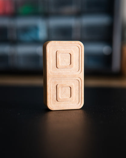 Echo Tile Fidget Slider - Maker's Choice, Maple Richlite