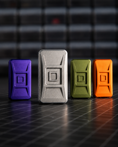 Echo Ergo Tile Fidget Slider - Aluminum