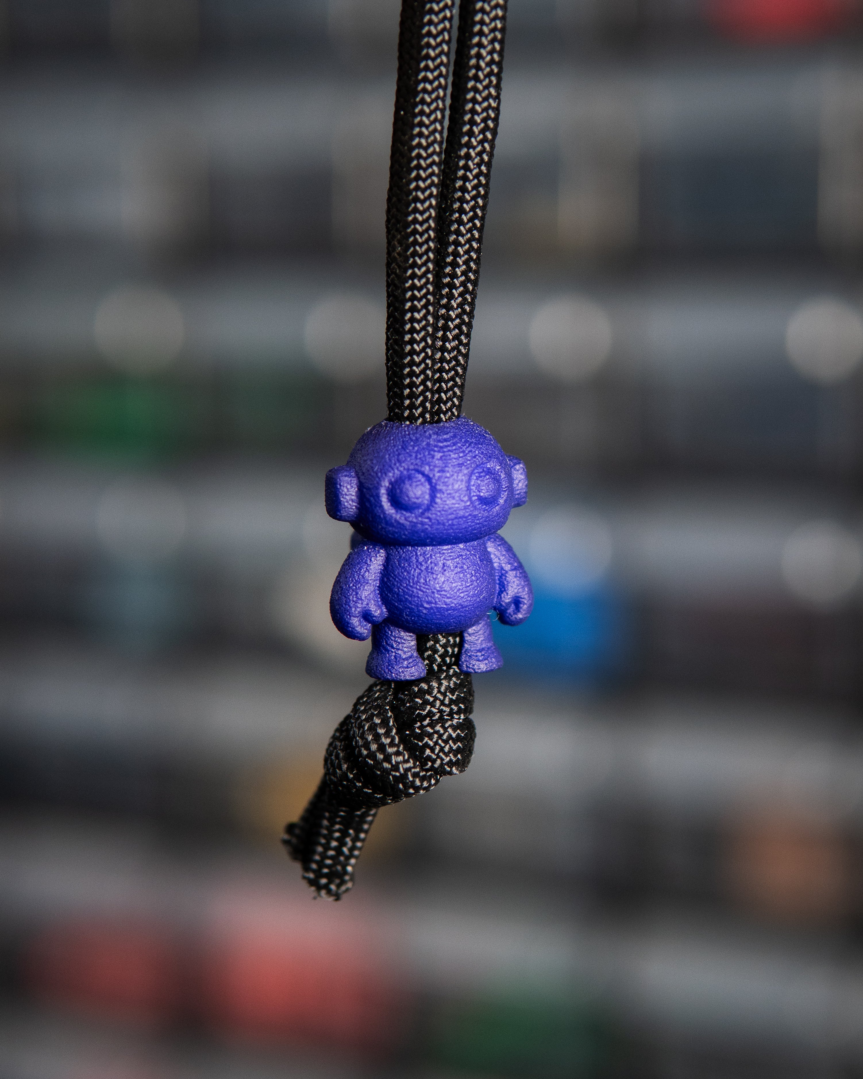 Gearling Lanyard Bead - Nylon, Dyed Deep Indigo