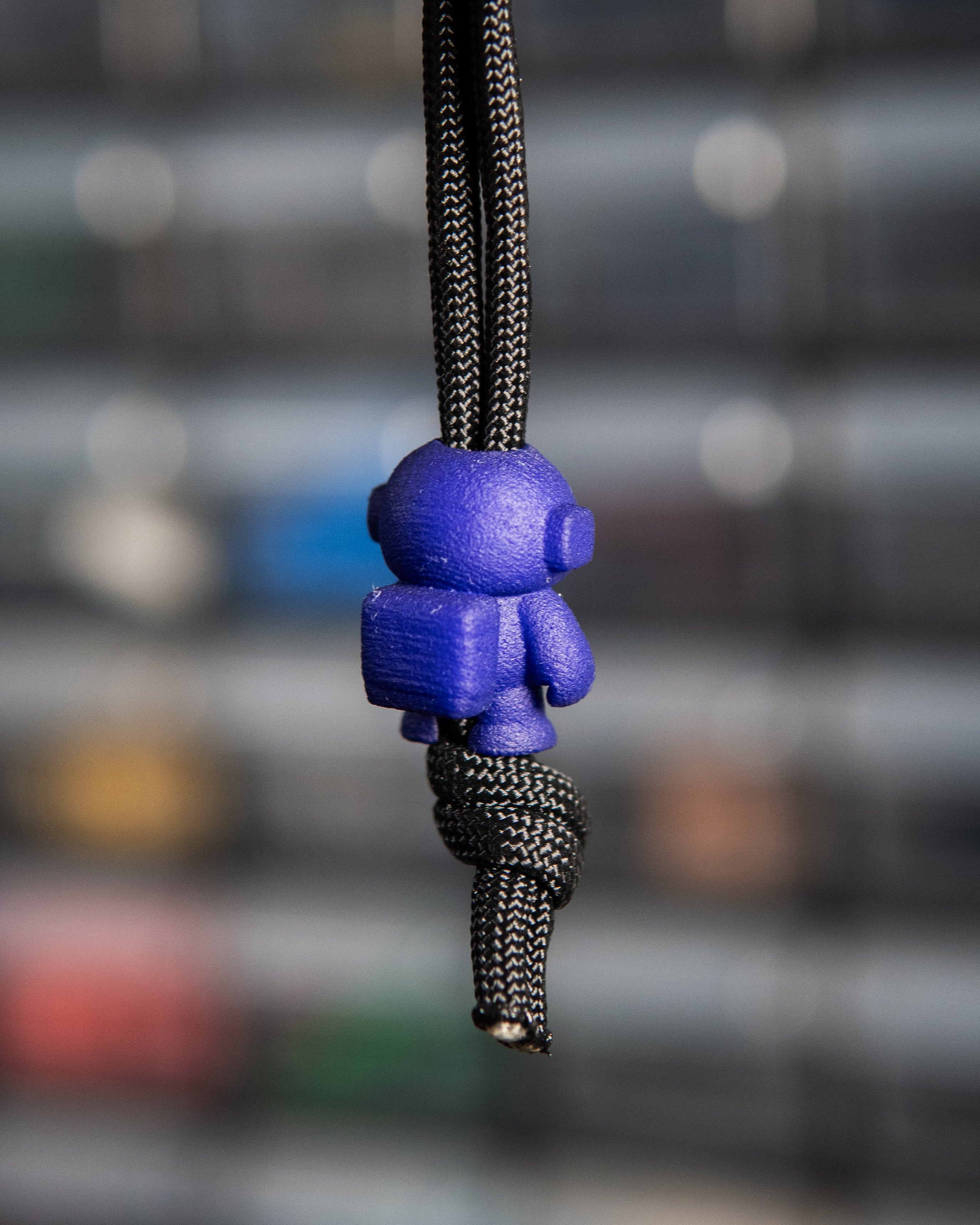 Gearling Lanyard Bead - Nylon, Dyed Deep Indigo