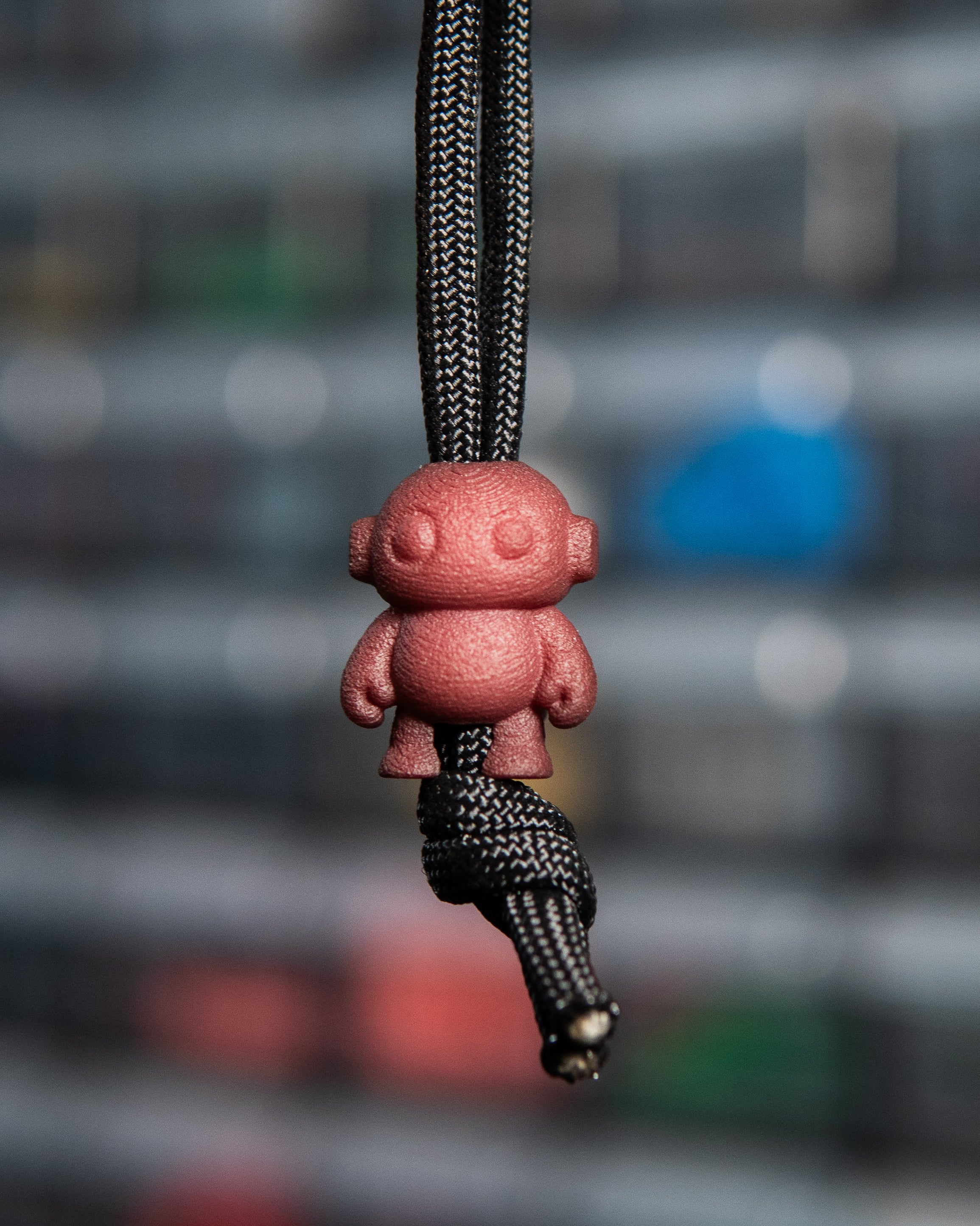 Gearling Lanyard Bead - Nylon, Dyed Plum