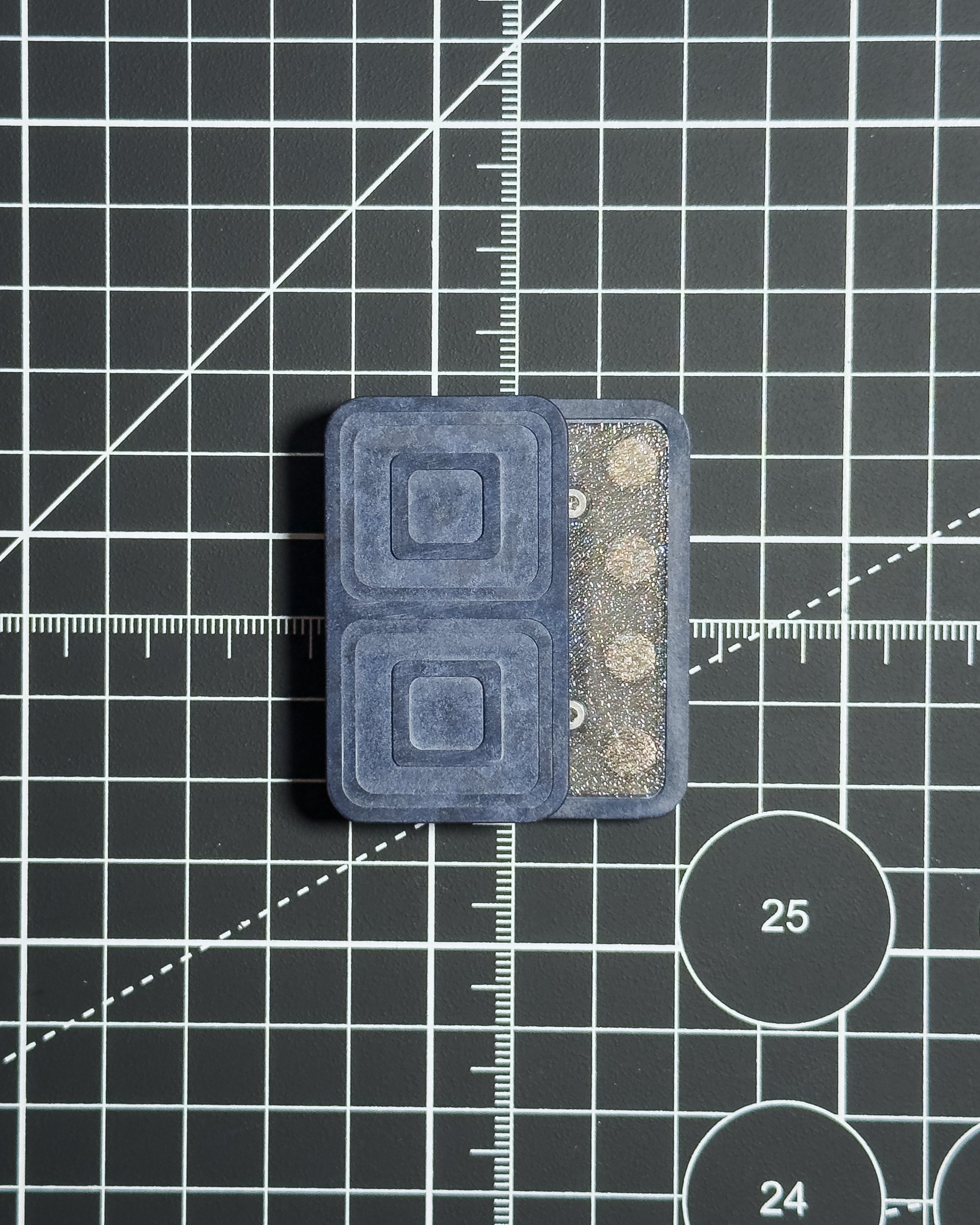 Echo Tile Fidget Slider - Maker's Choice, Blue Richlite