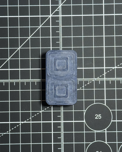 Echo Tile Fidget Slider - Maker's Choice, Blue Richlite