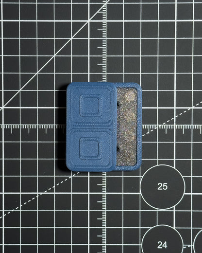 Echo Tile Fidget Slider - Maker's Choice, Indigo Blue PETG-CF