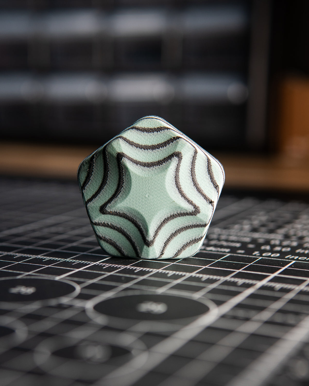 The ISO - Silent Magnetic Haptic Coin (AmeraGrip Tiffany Blue G10 & Black)