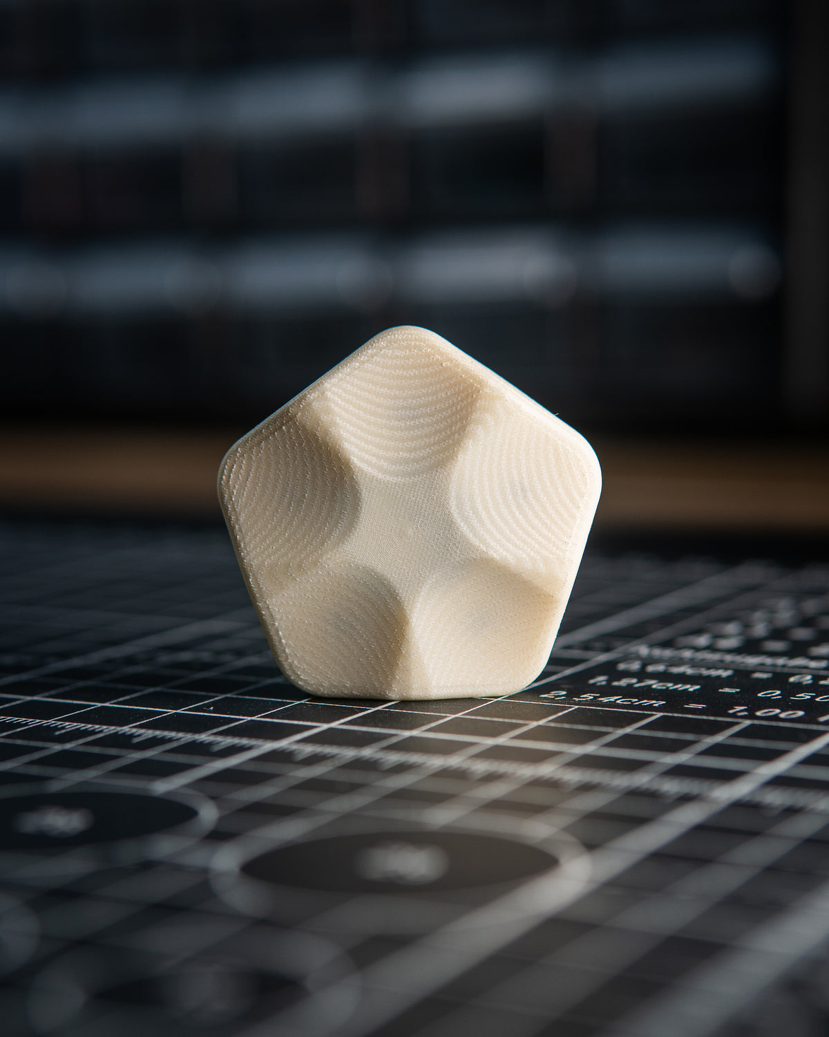 The ISO - Silent Magnetic Haptic Coin (Ivory Linen Micarta)