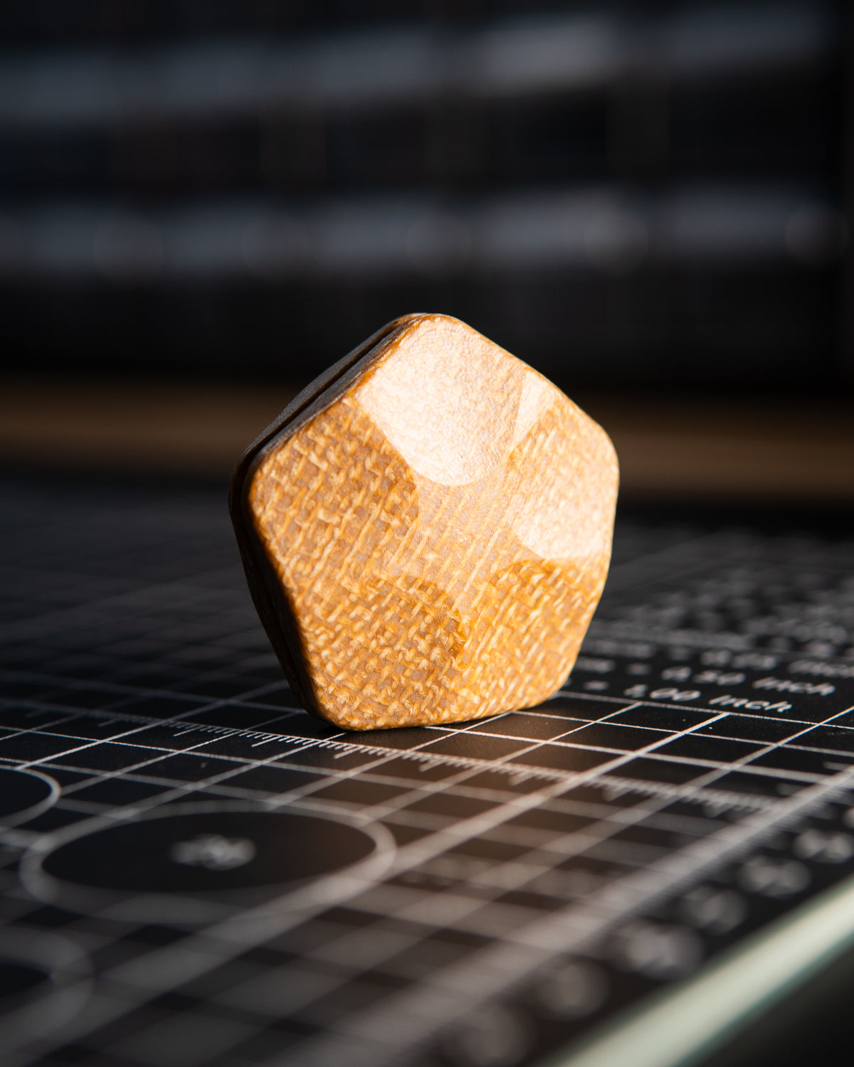 The ISO - Silent Magnetic Haptic Coin (Jute Micarta, Castille)