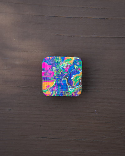 Mini Tile Fidget Slider - Maker's Choice, Retrovertigo Resin #6