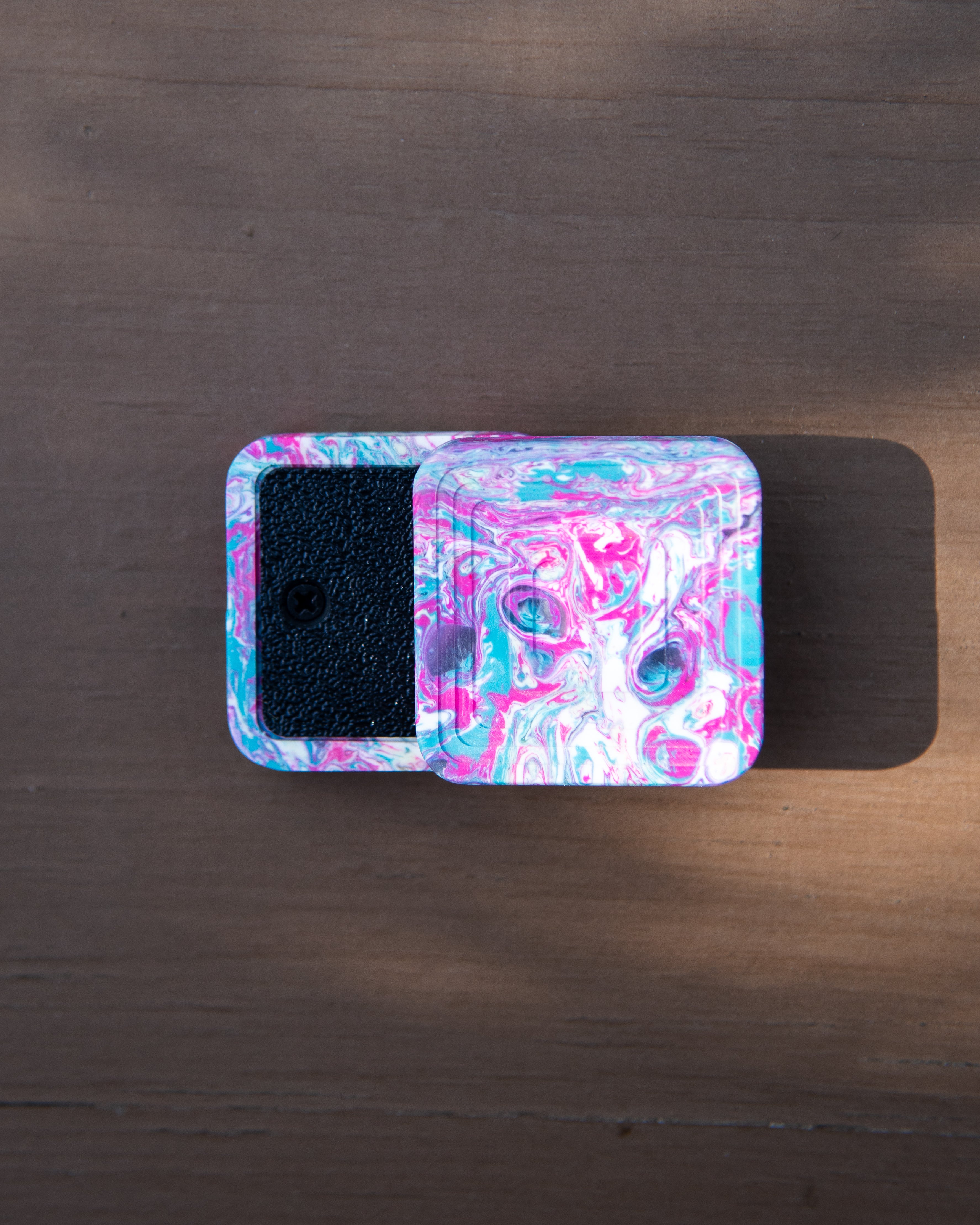 Mini Tile Fidget Slider - Maker's Choice, Miami Vice Resin #5
