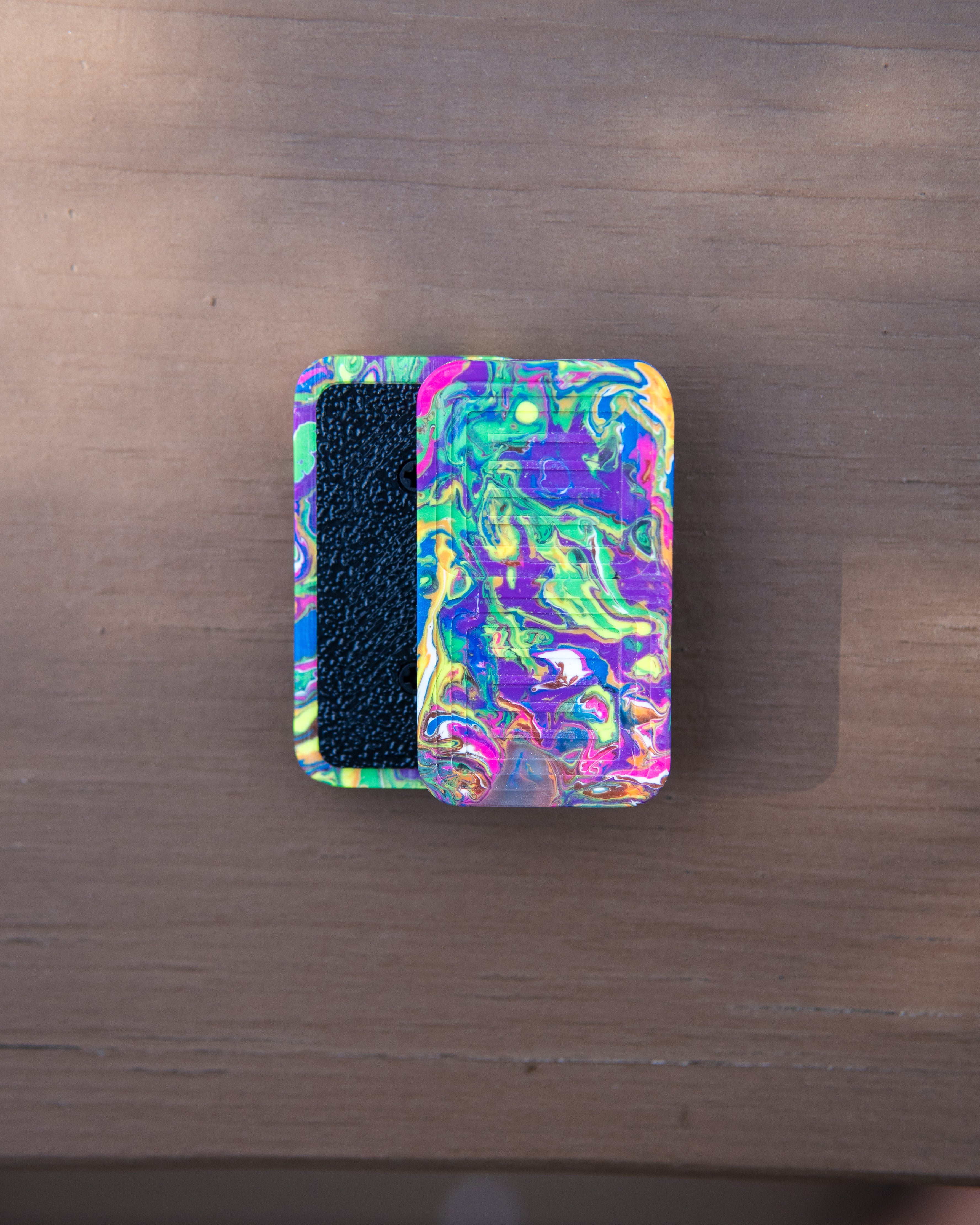 Delta Tile Fidget Slider - Maker's Choice, Retrovertigo Resin #1