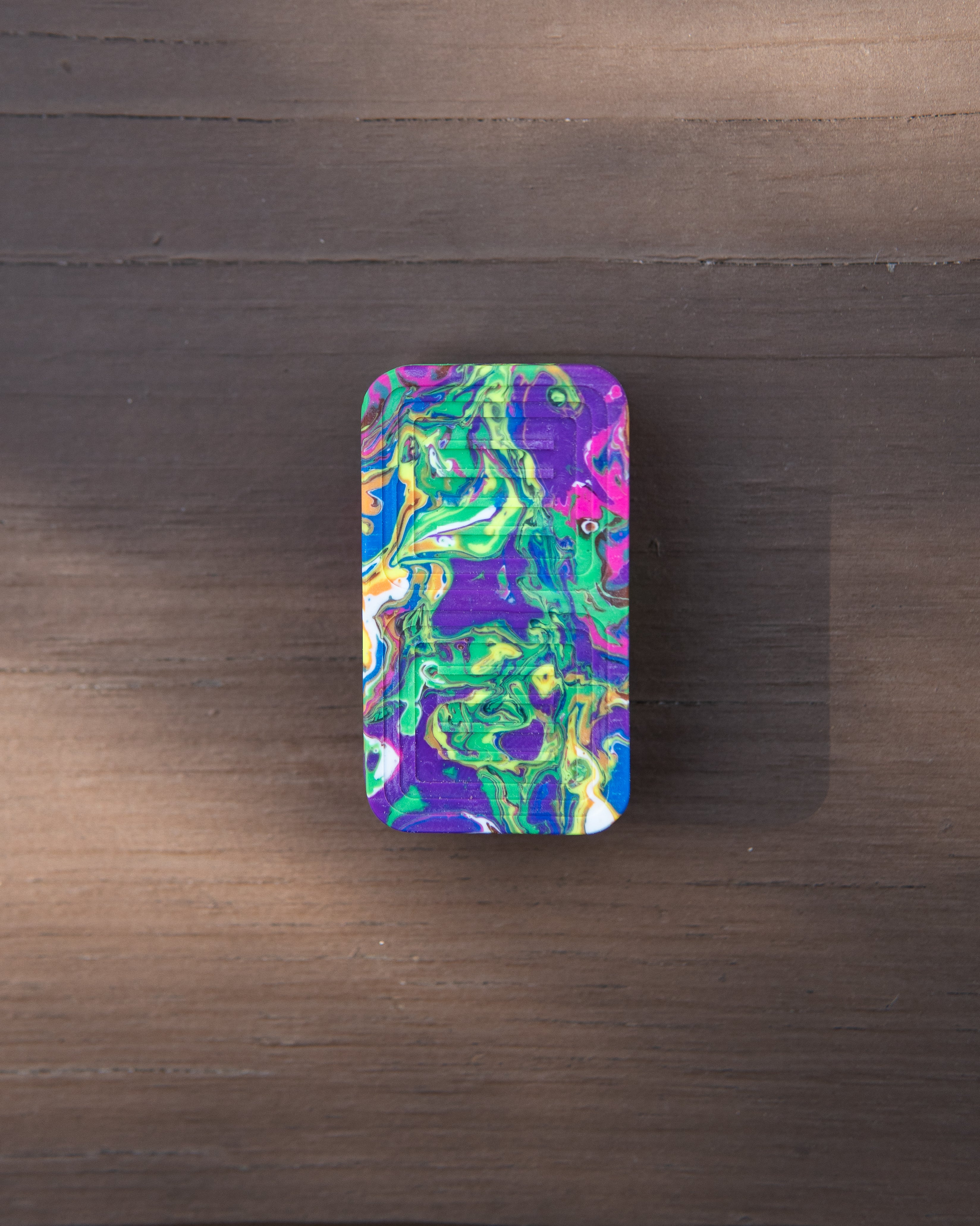 Delta Tile Fidget Slider - Maker's Choice, Retrovertigo Resin #3