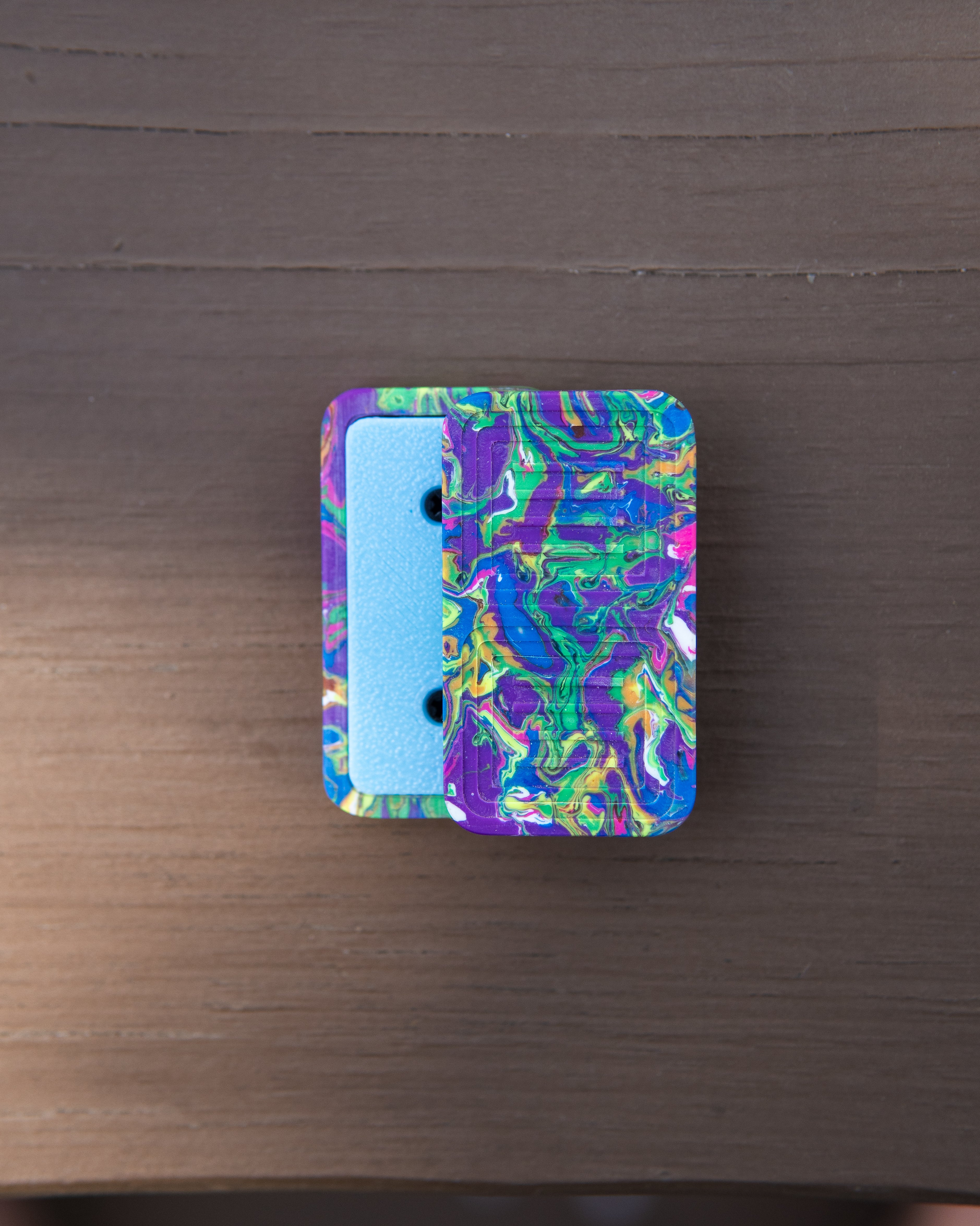 Delta Tile Fidget Slider - Maker's Choice, Retrovertigo Resin #3