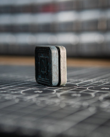 Mini Tile Fidget Slider - Maker's Choice, MIXED Pines Peak & Arctic Storm Carbon Fiber