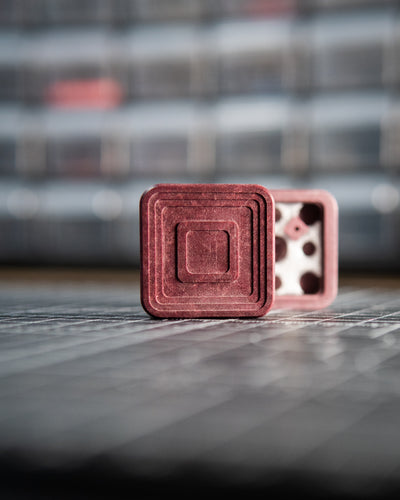 Mini V2 Tile Fidget Slider - Maker's Choice, Red Richlite